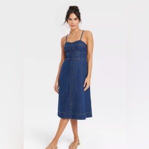 Universal Thread Dark Blue Midi Dress